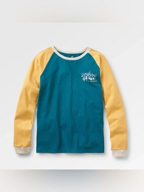 Women's Teal & Yellow Long-Sleeve Tee